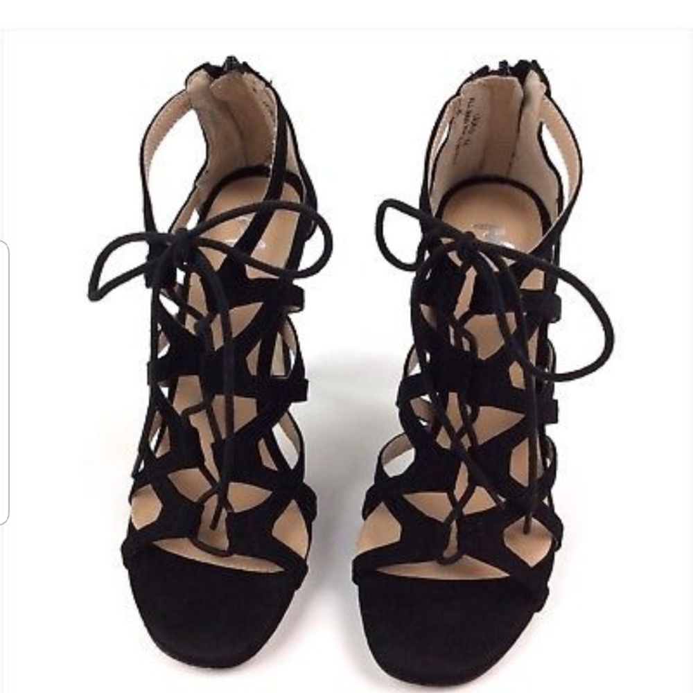 Mixx Black Suede Heels